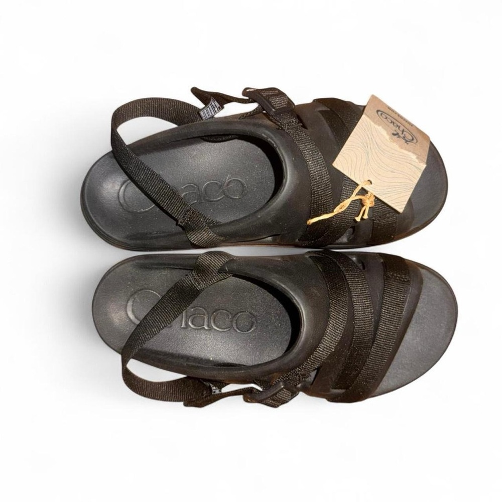 Kids Chaco Black Sport Strap Sandals